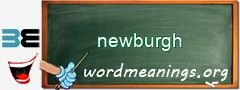 WordMeaning blackboard for newburgh